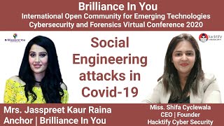 Social Engineering Attack in Covid-19 | Cybersecurity and Forensics | Virtual Conference | 2020