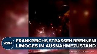 KRAWALLE IN FRANKREICH: Über 100 Vermummte greifen in Limoges die Polizei an