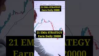🔴21 EMA STRATEGY EARN DAILY 20000 #optiontrading #intradaytradingtips #tradingstrategy #shorts