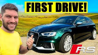 FIRST DRIVE OF MY 1 OF 1 AUDI RS3 3 DOOR!!