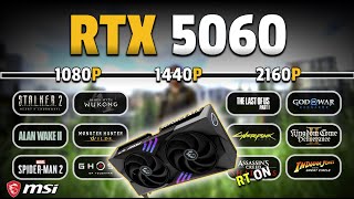 RTX 5060 Gaming Test - 1080p, 1440p, 4k | ft. i5 12400F