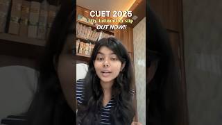 CUET 2025 : City intimation slip out 📝 #cuet2025 #cuetadmitcard #cuetug #delhiuniversity