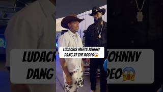 #Ludacris meets #JohnnyDang at the #Rodeo 😱 #hiphop #rapnews #atl #houstonrodeo #texas #shorts