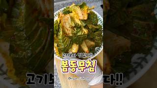 고기보다 맛있는 봄동무침!! 밥한술 넣고 비벼먹으면 입안가득 행복이 #집밥레시피 #쉬운요리