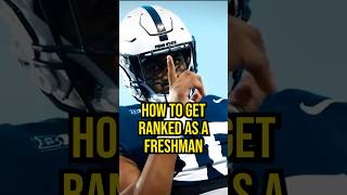 How to Get Ranked as a Freshman