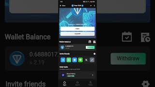 Ton mining bot withdrawal. #tonmining #bnbmining #ton