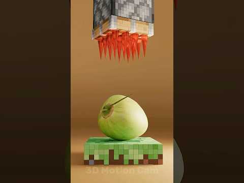 Minecraft vs Real Life 3D Simulations #blender3d  #clothsimulation #3danimation #3dart #minecraft