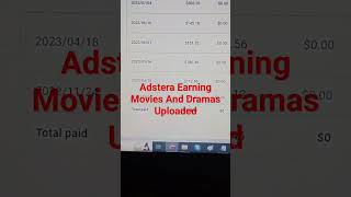 Adstera Earning Movies and Dramas Uploaded, Satis K Video, Kashif Majeed ,Mr How, Online Earning