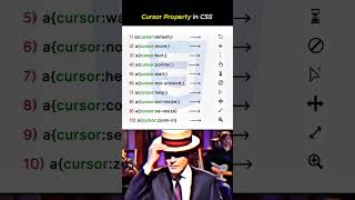 Cursor Property in CSS 😍 #csstutorial #cssprojects #cssproperties #codingshorts #viral #trending