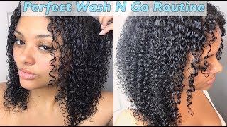 HOW TO GET THE PERFECT WASH N GO WITH ANY HAIR TYPE WITH CURLMIX