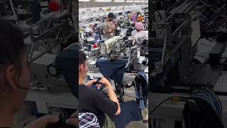 自动拉腰内裤机器15秒完成单每小时240件。 #sewing @Asiawu