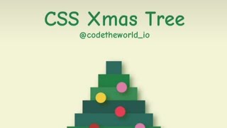 CSS Christmas 🎄 2024 - CSS Animation #programming #coding #htmlcss #shorts #christmas chris