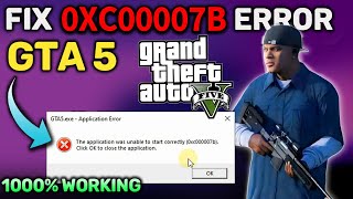 How to Fix 0xc00007b Error in GTA V 2024 ✅ | 1000% Working Method🔧| GTA 5 Unable To Start Correctly