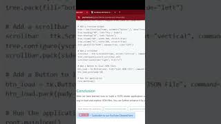 Download of copy source code of Json Data Viewer usingg Tkinter App