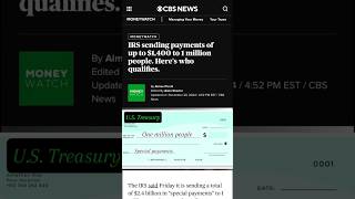 Here's why the IRS is sending out "special payments" #shorts