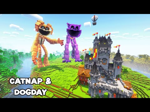 DEFENDING AGAINST CATNAP AND DOGDAY DUO in Minecraft - Gameplay - Coffin Meme