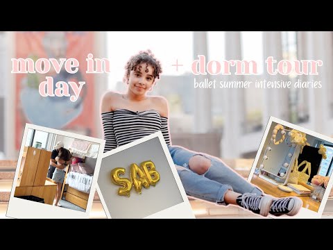 SAB move in day + dorm tour | ✨ballet summer intensive diaries ep.4✨