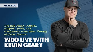 WDD LIVE 098: Live Building Common Layout Patterns (Fundamentals & Basics)