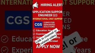 CGS hiring #job #jobvacancy #jobopenings #jobs #jobseekers #jobs2023 #jobs2022 #telugujobs