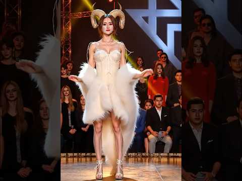 On the talent show stage, beauties transformed into white swans and goats  #funny #dance  #cute