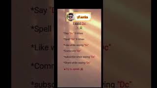 I said Dc #trending #bts #duet #shortsfeed #ytsshorts #quotes #viral # viralshots