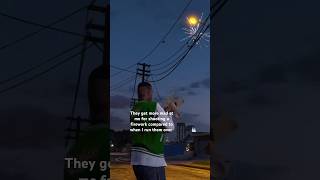 They get more mad at me for shooting a firework compared to when I run them over #shorts #gta5