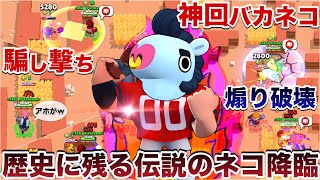 【ブロスタ】神回『ブル』使って伝説の企画を再現しつつ圧倒的な最強性能で敵粉砕してたら神ネコ「キット」が降臨して無限超発狂WWWWWWW