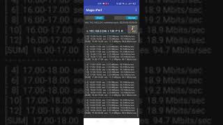 Iperf test on realme 6 pro phone