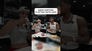 SARA SAFFARI FLIRTING WITH DDG  #ddg #ddgclips #ddgpontiacmade #sarasaffari