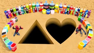EXPERIMENT: Big Toothpaste Eruption with Heart and Squid Game, Giant Coca-Cola, Fanta vs Mentos