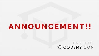 Major Codemy.com Announcement and Holiday Special!