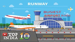 Top 10 busiest airport in India || Top10INDIA