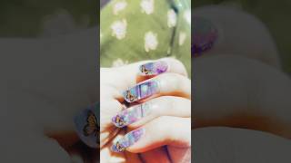 ⚡✨ #cute #nailart #art #cuteart #best #corean #diy #sweet ⚡🦚🥀💜💫❤️