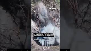 Ukrainian Soldier Throws TM-62 Anti-Tank Mine at Russian Dugout #warinukraine