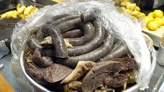 Chewy sundae! (Korean blood sausage) [Korean street food]