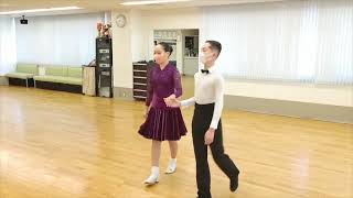 2021カップルダンス／小学生高学年・ラテンアメリカン部門／サンバ／最優秀プラチナ賞／吉岡 栄太・佐藤 叶望