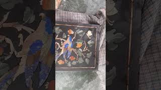 Pietra Dura | Black Marble Inlay#pietradura#marbleinlay#inlay#blackmarbleinlay