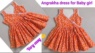 Angrakha frock cutting & stitching for baby girl #babygirldress #angrakhafrock #ytvideo #viral #2025
