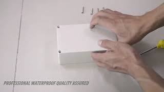 LeMotech Waterproof Dustproof IP65 ABS Plastic Junction Box Universal Electric Project Enclosure