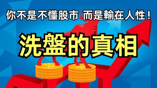 洗盤的真相：你不是不懂股市，而是輸在人性！|為什麼你總是賣飛？看懂莊家洗盤的真相！|人性的博弈：洗盤背後的心理戰術全解析|你不是運氣差，是被洗盤洗走了！|追漲殺跌的你，其實只是莊家的棋子？