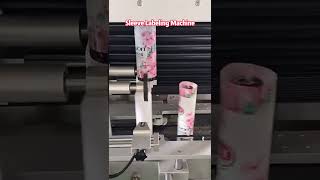 Sleeve labeling machine #packagingmachine #machine #labelingmachine #label #labeling #factory