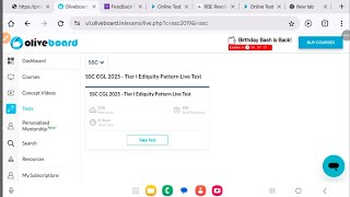 Oliveboard live mock 2-3 August 2025 by Vikas Pandey