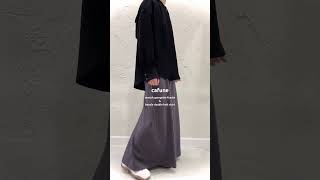 【 2023 AUTUMN/WINTER Pre-fall Collection cafune 】このスカート、後ろがセミフレアで動きやすいんですけど(^^♪