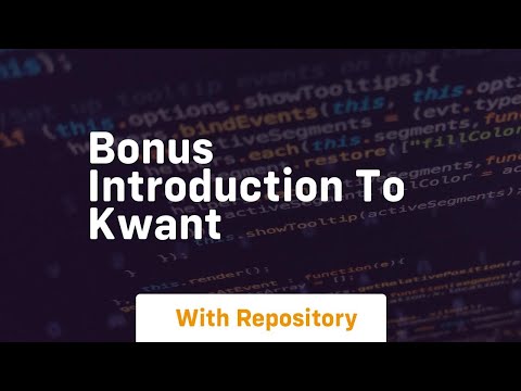 Bonus introduction to kwant