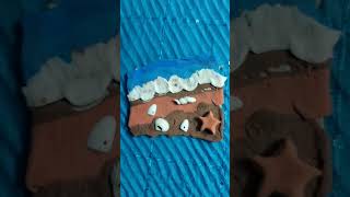 Create Sea beach with clay.#claycraft #clayart