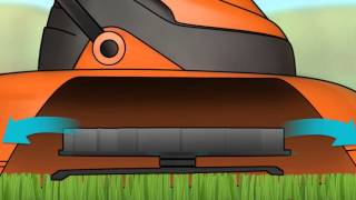 How does a hover mower work?