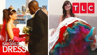 Kleinfeld’s Most Colorful Dresses Part 2 | Say Yes to the Dress | TLC