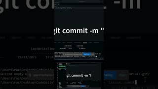 Git commit command #codingtutorial #coding #git #learncoding