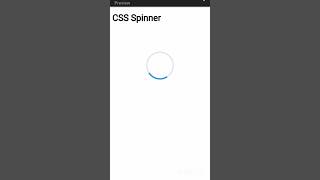 Simple CSS Spinner #coding #html5css3 #html #css #youtubeshorts #trending #webdevelopment #ytshorts