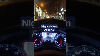 Night vision in Audi A6 C7 #audi #nightvision #style #saferoads #quattro #technology